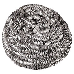 STAINLESS STEEL SCRUBBERS, MEDIUM SIZE, 75EA/CS