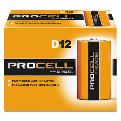 BATTERIES D PROCELL ALKALINE (12/IND.BOX) (72/MASTER CASE)
