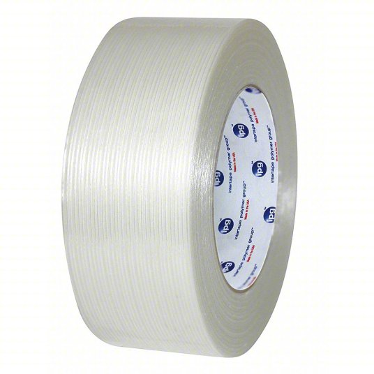 24MMX55M WHITE FILAMENT TAPE,  110# TENSILE STRENGTH, 36RL/CS