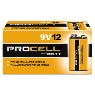 BATTERIES 9-VOLT PROCELL (12/IND.BOX)(72/MASTER BOX)