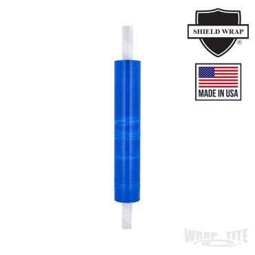 20"X1000' 80GA BLUE STRETCH FILM, WITH EXTENDED HANDLE, 