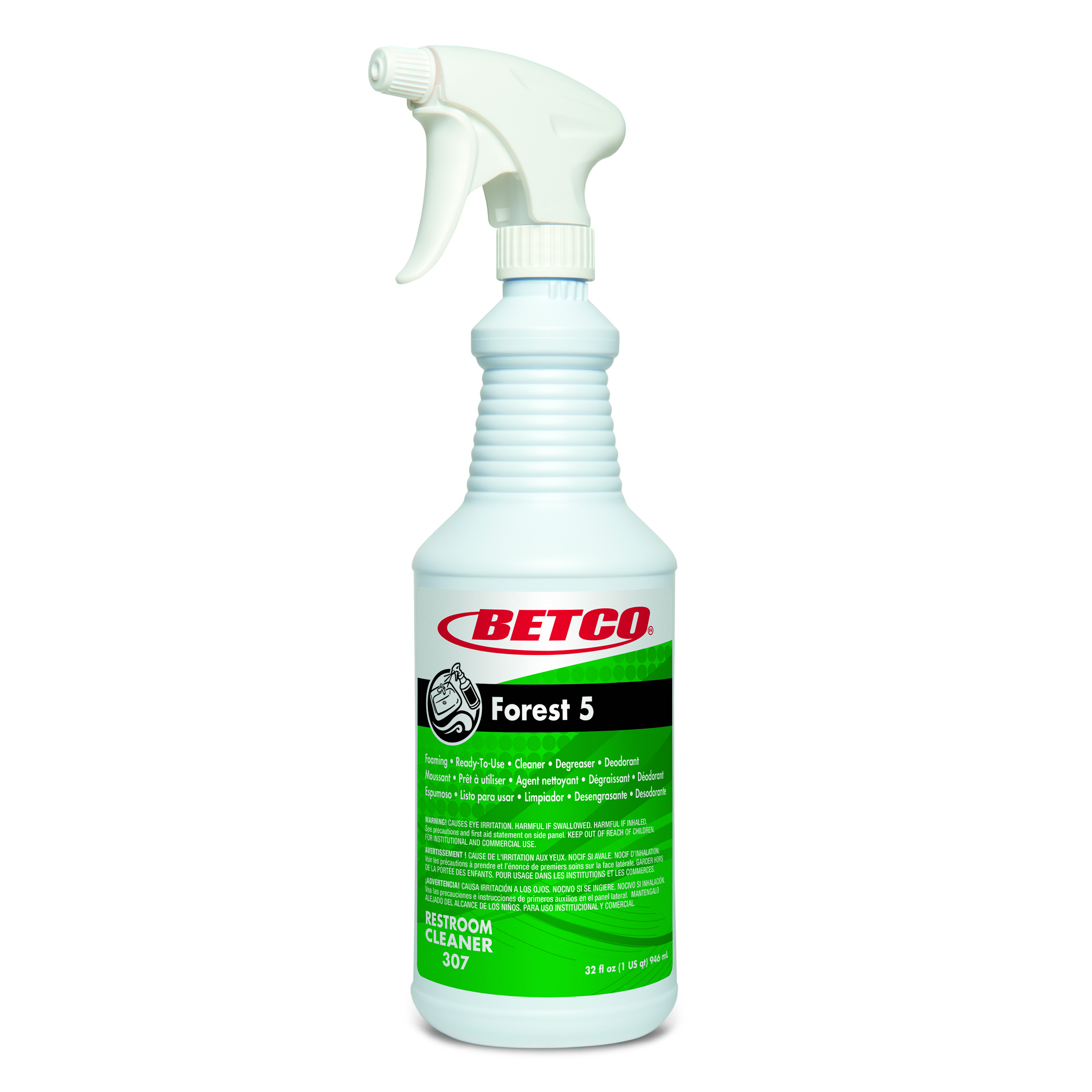 BETCO FOREST 5 DISINFECTANT  FOAMING SPRAY &amp; CLEANER, 