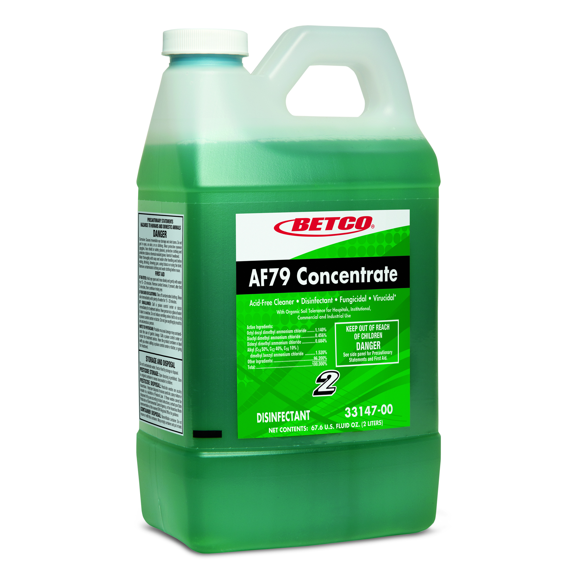 AF79 NON ACID RESTROOM CLEANER 4X2LITER BOTTLES