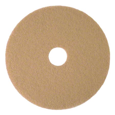3M TAN BURNISH 19" PAD, #3400,  5EA/CS