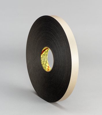 1"X36YD ACRYLIC FOAM TAPE 45MIL BLACK 9RL/CS