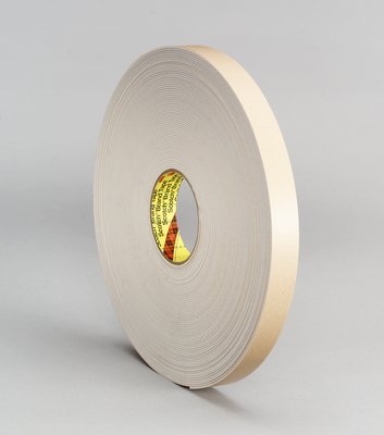 1"X36YD WHITE DC PLYETH FOAM TAPE 9RL/CS