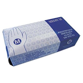 EMBOSSED POLYETHYLENE DISPOSABLE CLEAR GLOVES, 