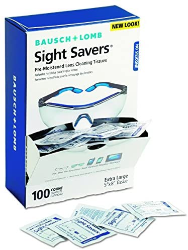 SIGHT SAVERS PREMOISTENED LENS  CLEANING TISSUES, 100EA/BX  