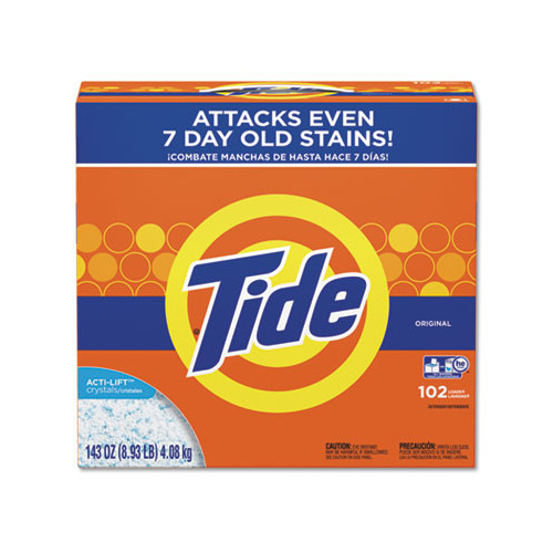 TIDE POWDER LAUNDRY DETERGENT,  ORIGINAL SCENT, 143OZ/BX, 