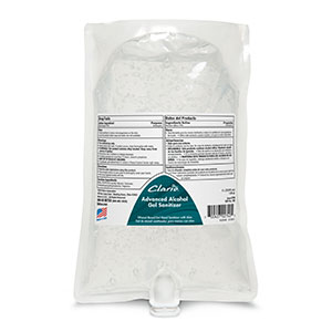 ADVANCED GEL HAND SANITIZER  6X1000 MIL CLARIO BAGS 70% 