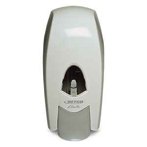 CLARIO WHITE LOTION/GEL  DISPENSER, MANUAL PUSH BAR, 12 