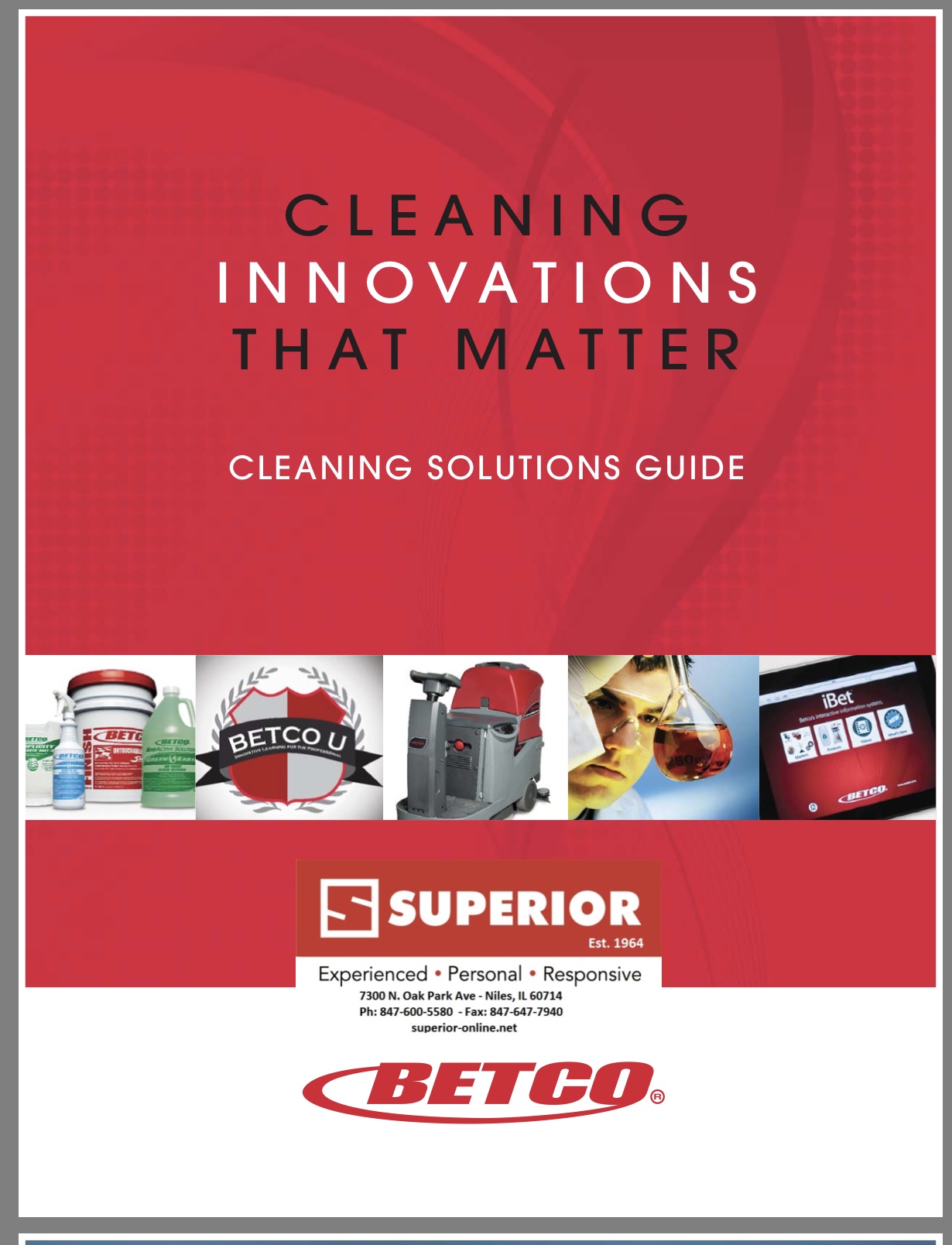 BETCO 2018 SOLUTIONS CATALOG Click on