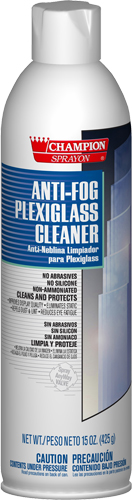 ANTI-FOG PLEXI GLASS CLEANER 12-16OZ/CS