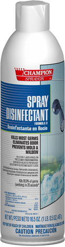 CHAMPION DISINFECTANT SPRAY,  ORIGINAL SCENT, 16.5OZ/CAN, 