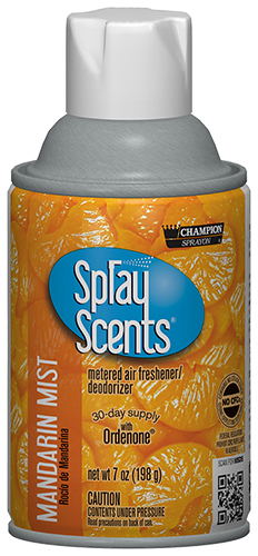 AIR FRESHENER, MANDARIN SCENT,  7OZ SPRAY CANS, 12EA/CS
