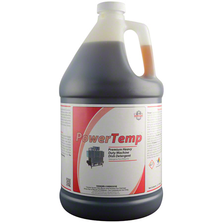 CROWN CHEMICAL POWERTEMP DISHMACHINE DETERGENT, 4GAL/CS