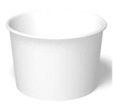 16OZ WHITE PAPER SQUAT CONTAINER, 500EA/CS