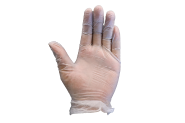 POWDER FREE VINYL CLEAR  GLOVES, 4 MIL, SIZE: LARGE, 