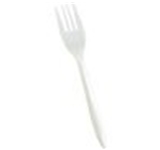 HEAVY DUTY FORKS PLASTIC WHITE 1000/CS