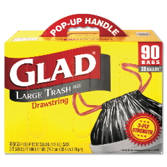 30 GAL OUTDOOR TRASHBAG DRAW STRING 90/CS