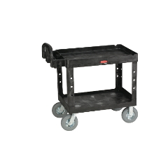 CART UTILITY 39X17X33 2-SHELF BLACK