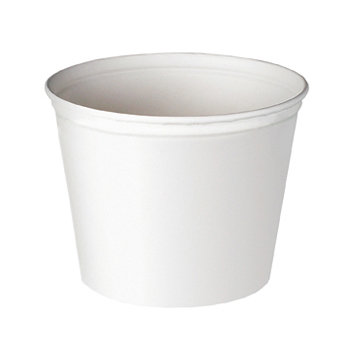 83OZ WHITE UNPRINTED DOUBLE WRAPPED PAPERBUCKET UNWAXED