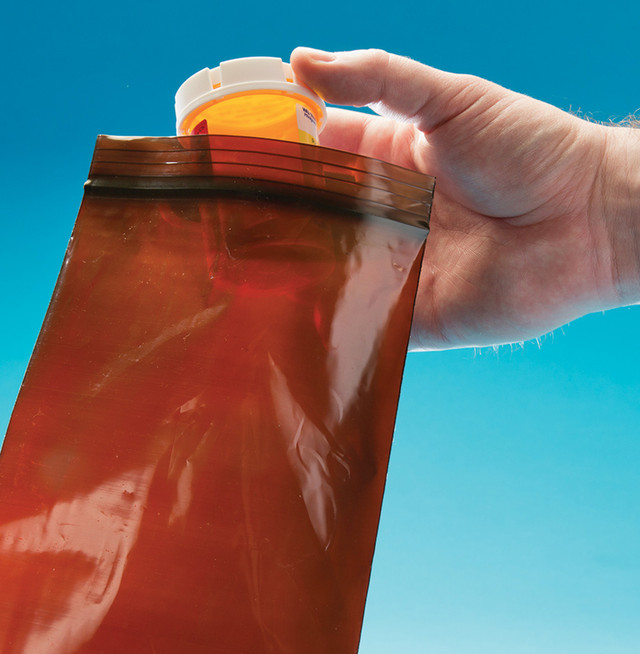 12X12 AMBER ZIP POLYBAG, 3MIL,  1M/CS