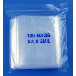 5X8 4MIL RECLOSABLE BAG 1M/CS