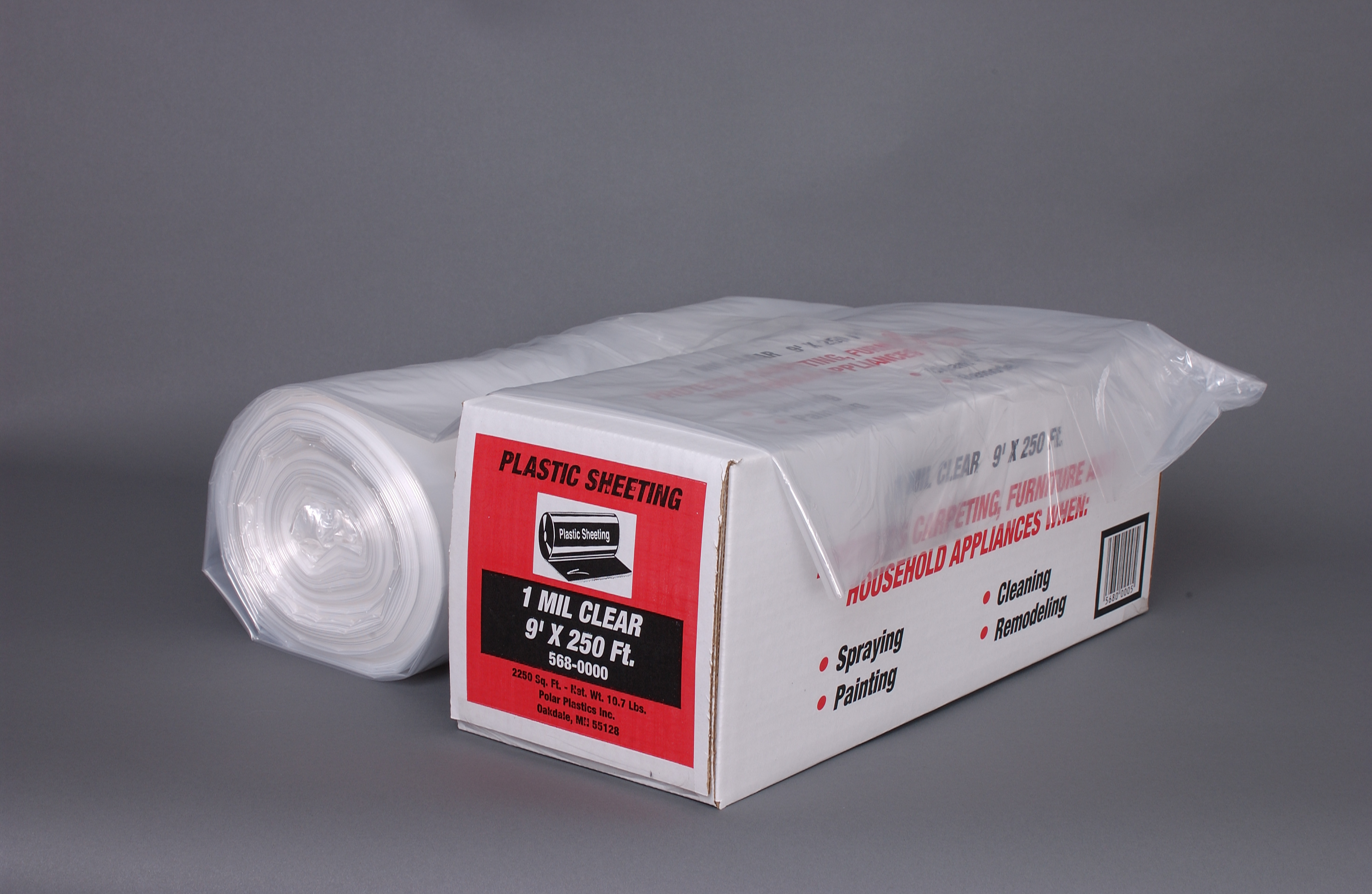 12X100' CLEAR POLY FILM 3MIL