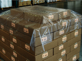 60X60 CLEAR PLASTIC PALLET  COVER, CENTERFOLD, 1.25MIL, 