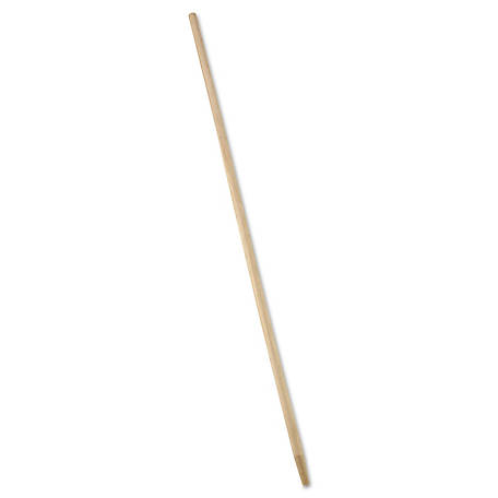 60" NATURAL WOOD TAPERED TIP  BROOM HANDLE, 1/EA