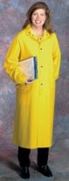 RAINCOAT W/HOOD PVC/POLY 48"