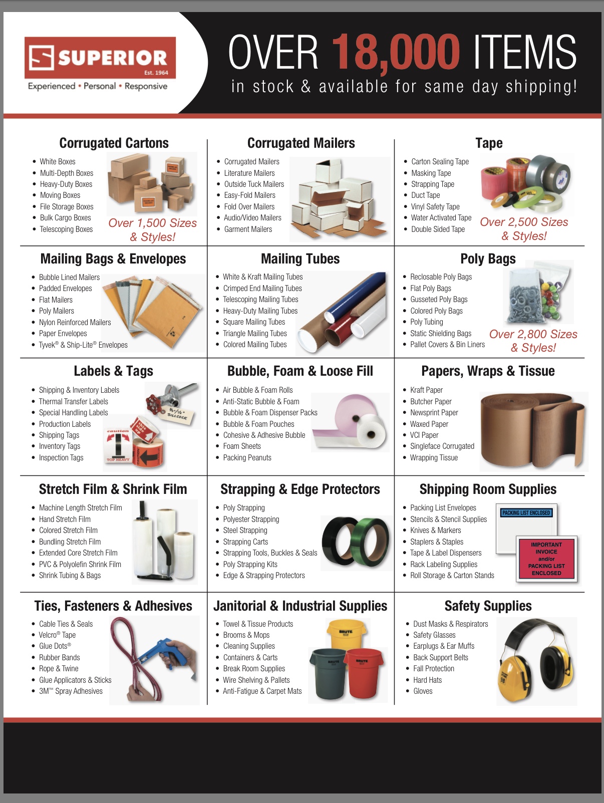 SUPERIOR 2018 SINGLE SOURCE FOR ALL YOUR PACKAGING NEEDS