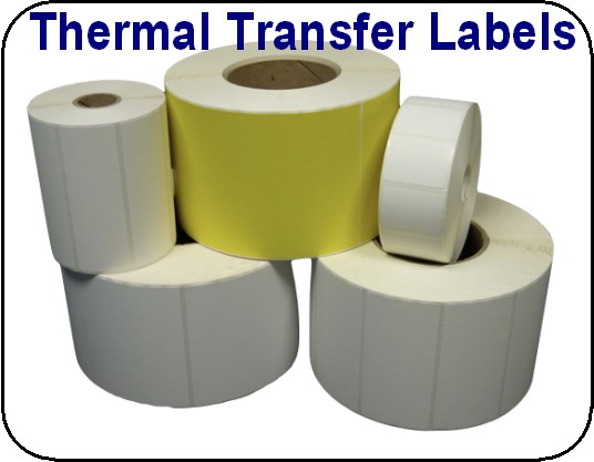 2.5"X1.75" THERMAL TRANSFER LABEL 3" CORE 8" OD 3M/RL