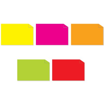 3"X5" FLUORESCENT INVENTORY LABLES, 5M/CS