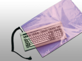 12X18 PINK ANTI STATIC POLY BAG, 4MIL, 500EA/CS