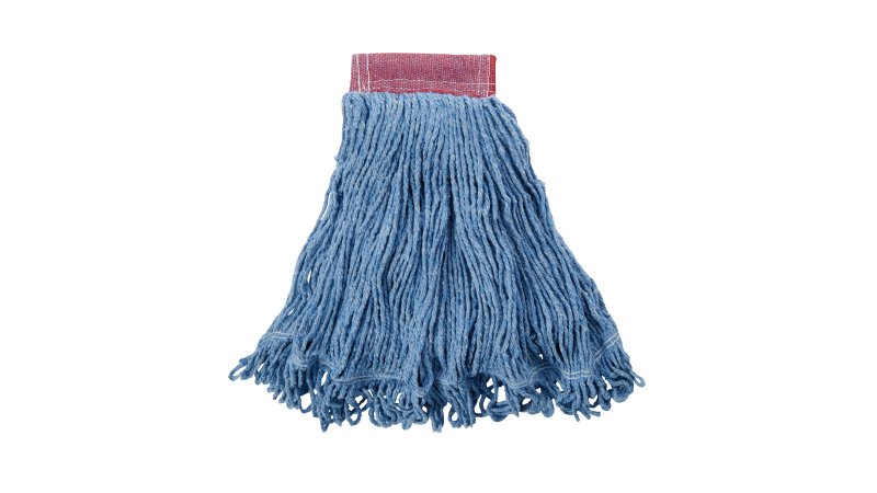 LARGE (24OZ) SUPER STITCH  BLEND BLUE  WET MOP, 5" RED 