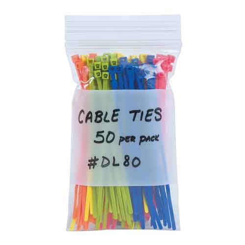 3X6 CLEAR ZIP LOCK POLYBAG  WITH WRITE ON BLOCK, 2MIL, 