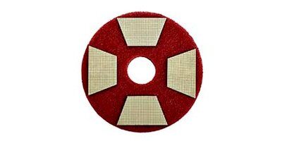 3M TRIZAT DIAMOND TZ ABRASIVE  RED PAD, 4EA/BX, 4BX/CS